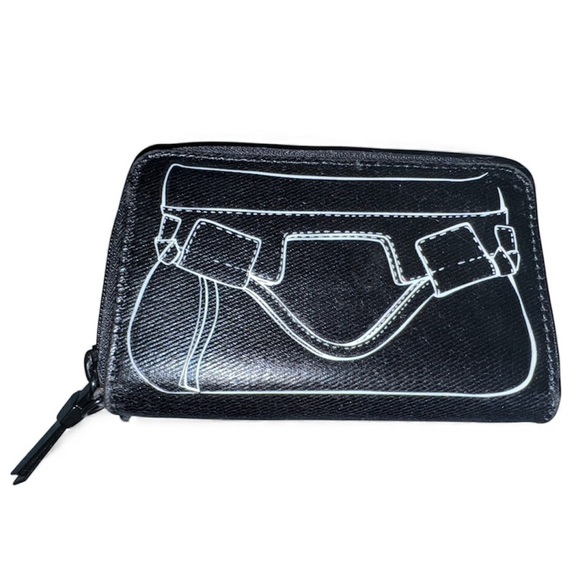 Foley + Corinna Wallet | Black Wallet with Graphic Design - Picture 2 of 11